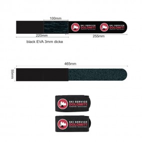 Personalized ski straps for ski school welcome packs