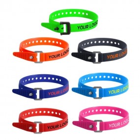 Personalized silicone ski straps with logo